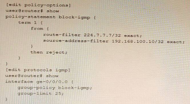 JN0-664 dumps exhibit