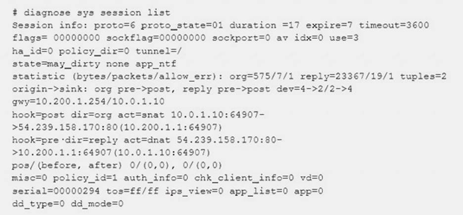 NSE7_EFW-6.2 dumps exhibit