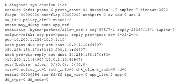 NSE7_EFW-6.4 dumps exhibit